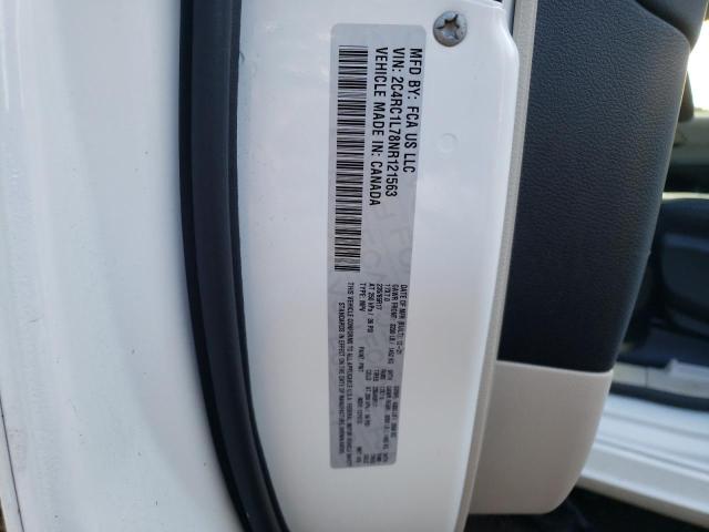 2C4RC1L78NR121563 - 2022 CHRYSLER PACIFICA HYBRID TOURING L WHITE photo 13