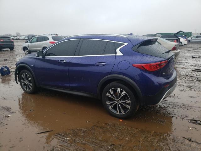 SJKCH5CR2HA035364 - 2017 INFINITI QX30 BASE BLUE photo 2