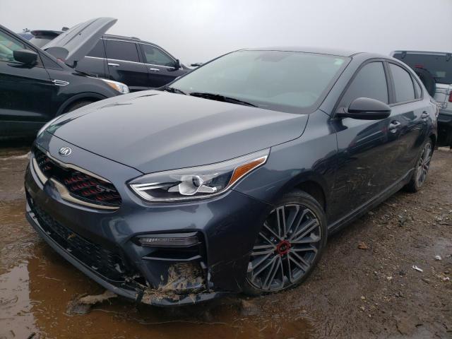 3KPF44AC4ME354891 - 2021 KIA FORTE GT GRAY photo 1