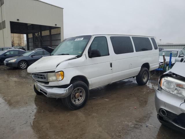 1FBSS31S81HA34389 - 2001 FORD ECONOLINE E350 SUPER DUTY WAGON WHITE photo 1