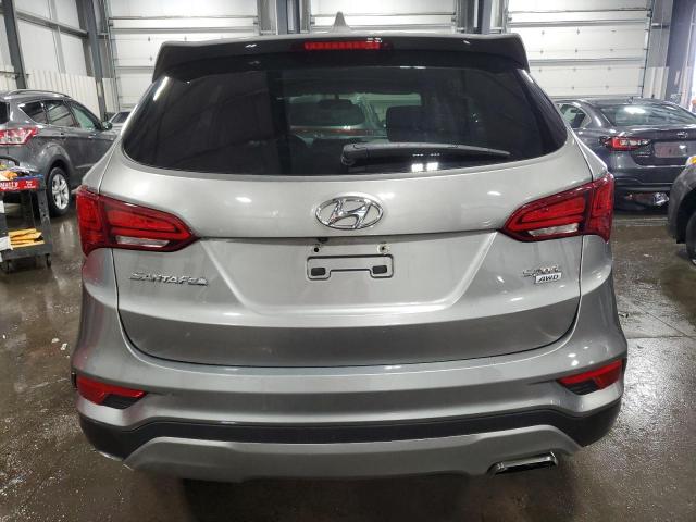 5NMZTDLB2HH046783 - 2017 HYUNDAI SANTA FE S SILVER photo 6