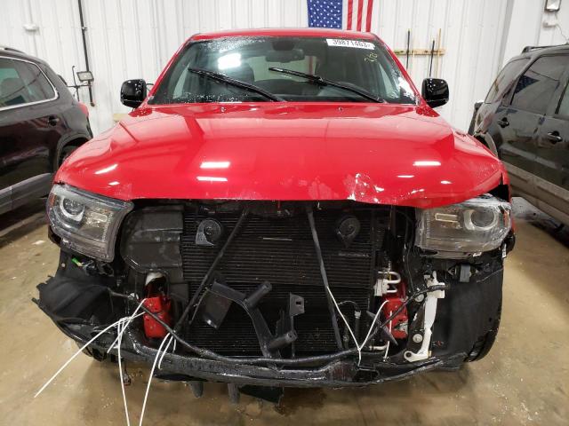 1C4SDHCTXFC873649 - 2015 DODGE DURANGO R/T RED photo 5