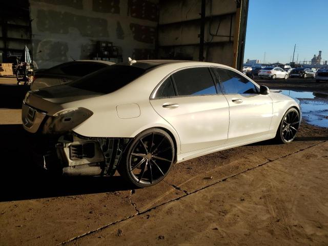 WDDUG8CB3FA100594 - 2015 MERCEDES-BENZ S 550 WHITE photo 3