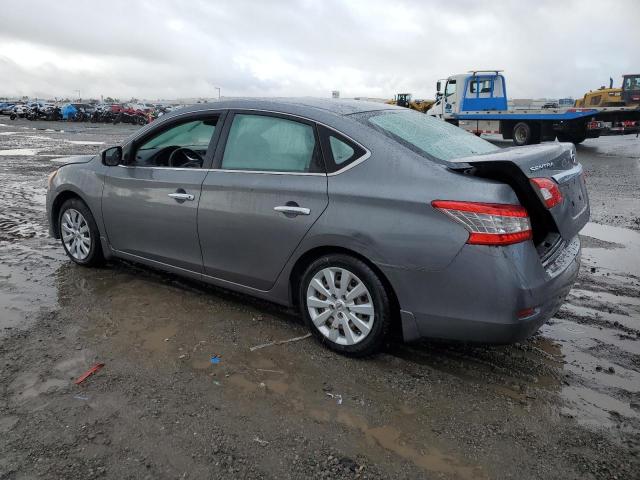 3N1AB7AP5FY331225 - 2015 NISSAN SENTRA S GRAY photo 2