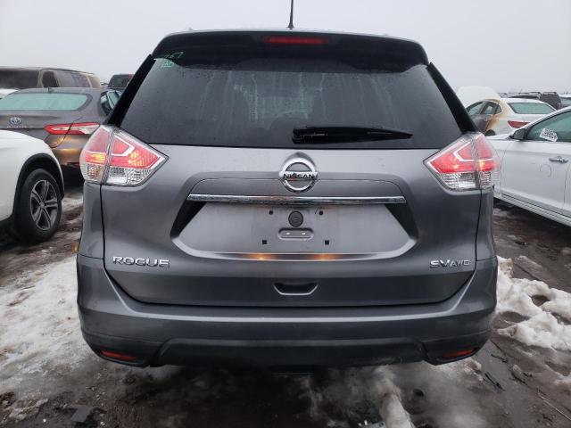 KNMAT2MV4GP621143 - 2016 NISSAN ROGUE S GRAY photo 6