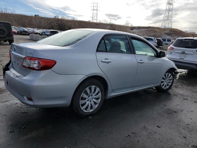 2T1BU4EE5DC929654 - 2013 TOYOTA COROLLA BASE SILVER photo 3