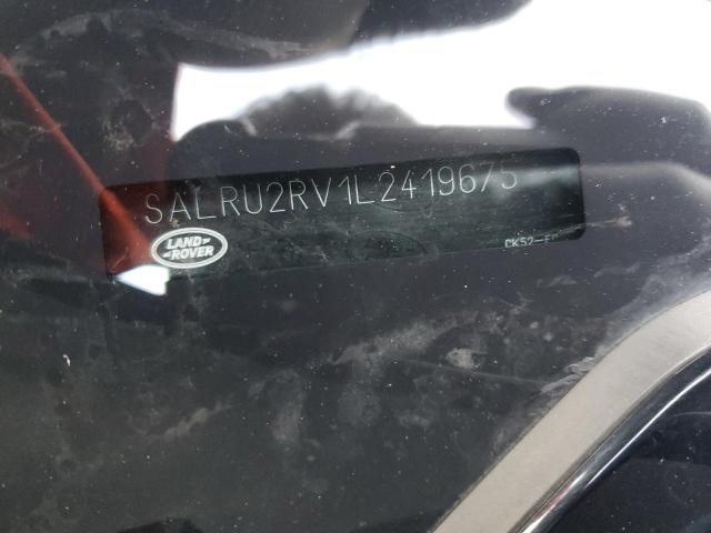 SALRU2RV1L2419675 - 2020 LAND ROVER DISCOVERY LANDMARK BLACK photo 12