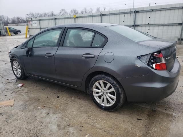 19XFB2F81CE019715 - 2012 HONDA CIVIC EX GRAY photo 2