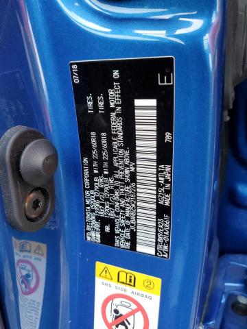 JTJBARBZ5K2187276 - 2019 LEXUS NX 300 BASE ლურჯი ფოტო 12