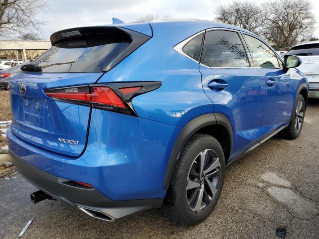 JTJBARBZ5K2187276 - 2019 LEXUS NX 300 BASE ლურჯი ფოტო 3