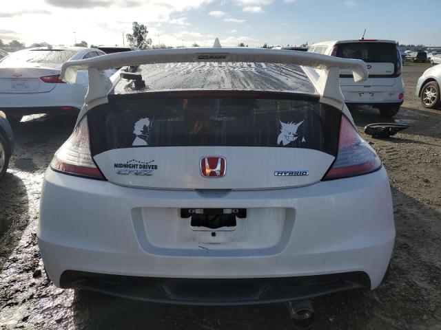 JHMZF1D63BS007797 - 2011 HONDA CR-Z EX WHITE photo 6