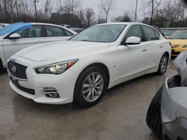 JN1BV7AR9FM418383 - 2015 INFINITI Q50 BASE WHITE photo 1