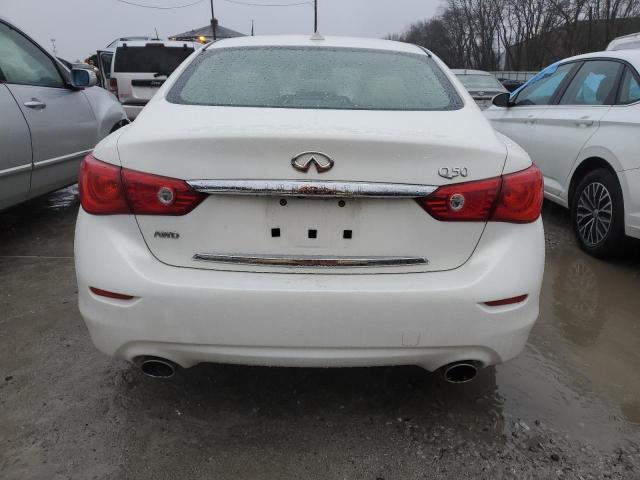 JN1BV7AR9FM418383 - 2015 INFINITI Q50 BASE WHITE photo 6