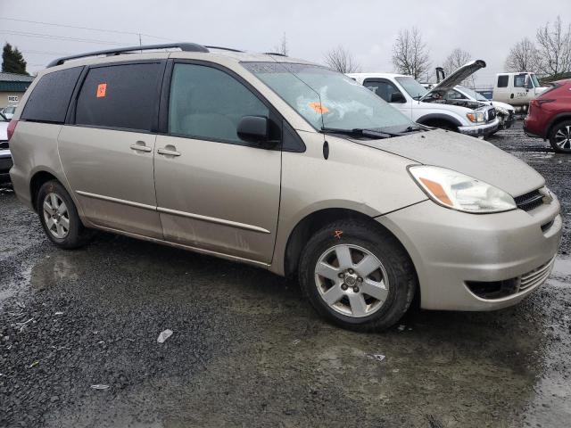 5TDZA23C05S366826 - 2005 TOYOTA SIENNA CE GOLD photo 4