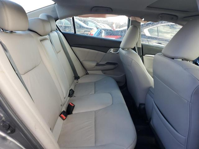 19XFB2F98DE275375 - 2013 HONDA CIVIC EXL Մոխրագույն լուսանկար 10