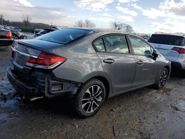 19XFB2F98DE275375 - 2013 HONDA CIVIC EXL Մոխրագույն լուսանկար 3