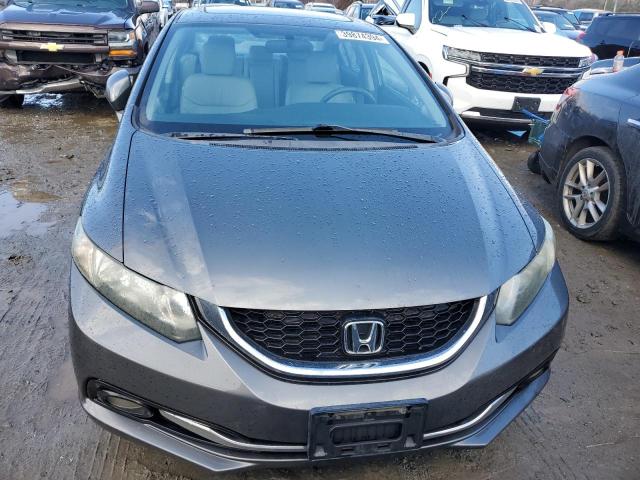 19XFB2F98DE275375 - 2013 HONDA CIVIC EXL Մոխրագույն լուսանկար 5