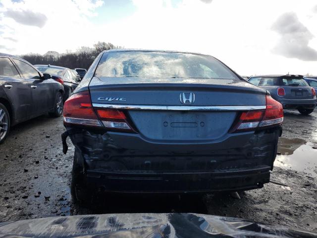 19XFB2F98DE275375 - 2013 HONDA CIVIC EXL Մոխրագույն լուսանկար 6