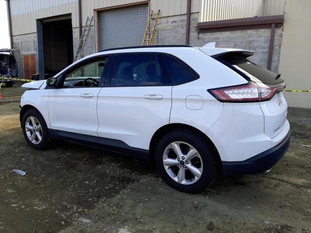 2FMTK4G89FBB79085 - 2015 FORD EDGE SE WHITE photo 2