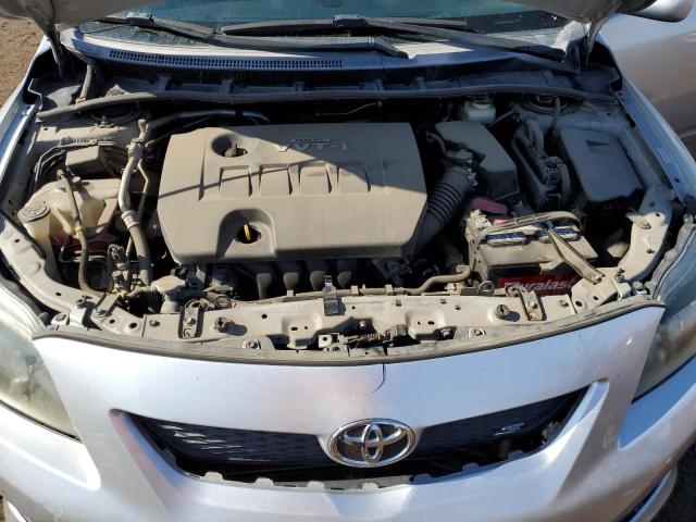 1NXBU40E39Z102930 - 2009 TOYOTA COROLLA BASE SILVER photo 11