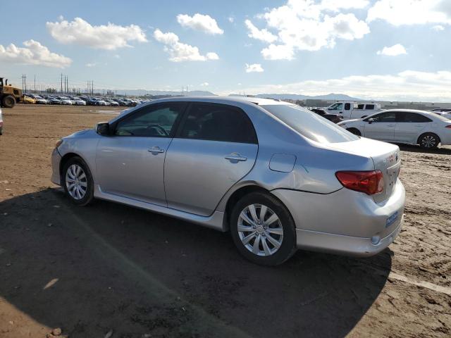 1NXBU40E39Z102930 - 2009 TOYOTA COROLLA BASE SILVER photo 2