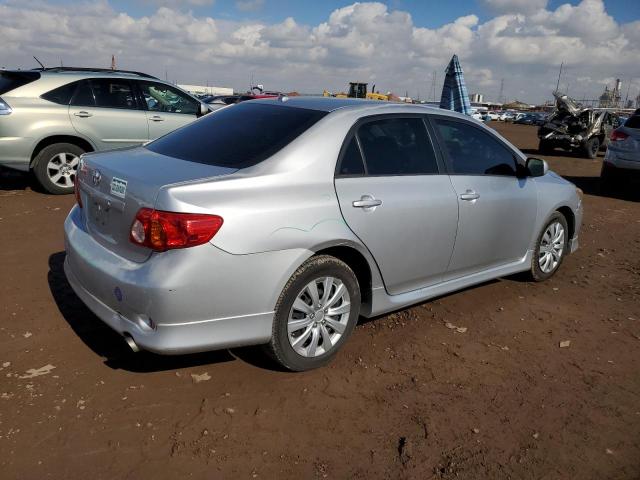 1NXBU40E39Z102930 - 2009 TOYOTA COROLLA BASE SILVER photo 3