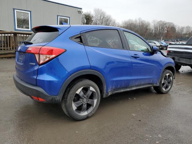 3CZRU6H52JM714171 - 2018 HONDA HR-V EX BLUE photo 3