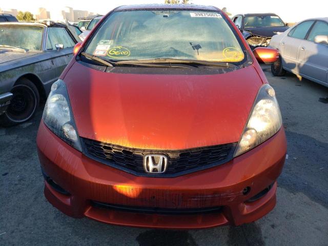 JHMGE8H5XCC012608 - 2012 HONDA FIT SPORT ORANGE photo 5