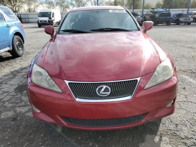 JTHBE262662000417 - 2006 LEXUS IS 350 RED photo 5