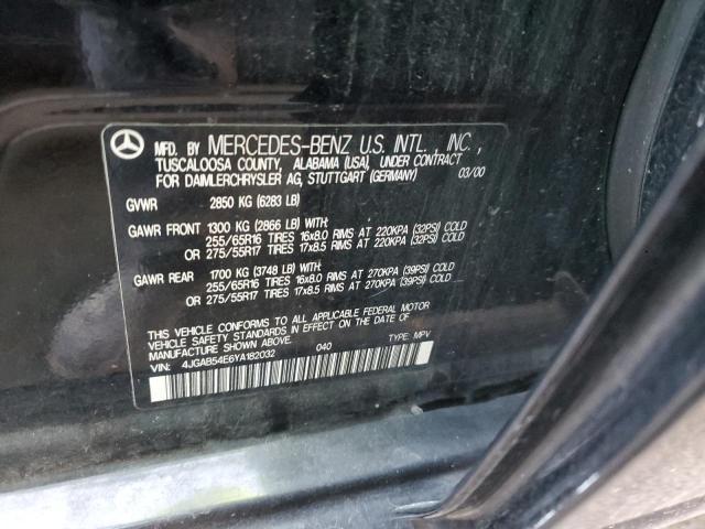 4JGAB54E6YA182032 - 2000 MERCEDES-BENZ ML-CLASS 320 BLACK photo 13