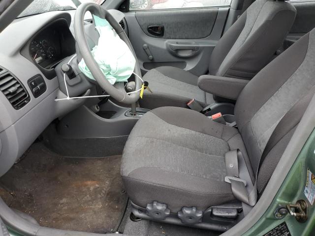 KMHCG45C75U615272 - 2005 HYUNDAI ACCENT GL GREEN photo 7