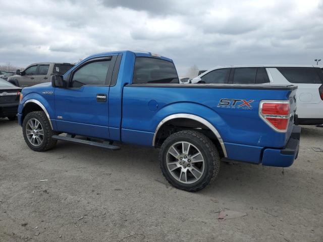 1FTMF1EF4EKE77853 - 2014 FORD F150 BLUE photo 2