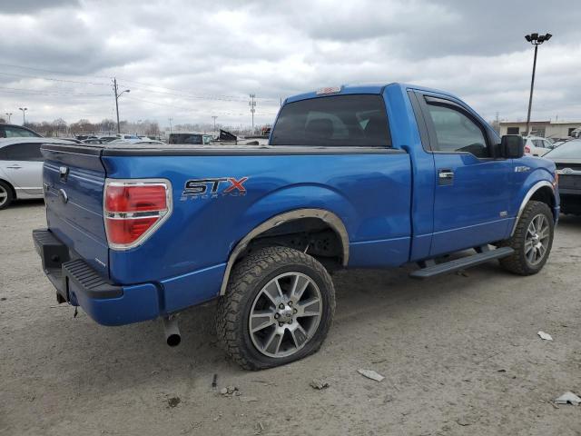 1FTMF1EF4EKE77853 - 2014 FORD F150 BLUE photo 3