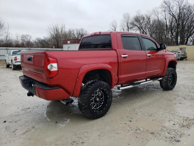 5TFAW5F10EX342823 - 2014 TOYOTA TUNDRA CREWMAX PLATINUM Rot Foto 3
