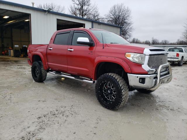 5TFAW5F10EX342823 - 2014 TOYOTA TUNDRA CREWMAX PLATINUM RED photo 4