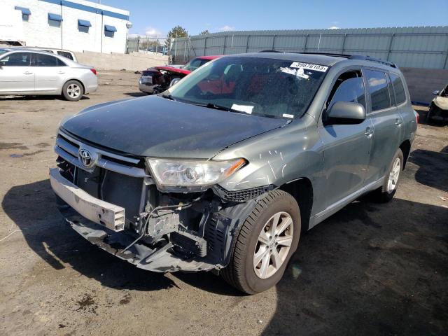 5TDBK3EH2DS250216 - 2013 TOYOTA HIGHLANDER BASE Vert photo 1