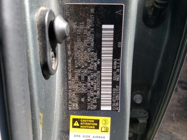 5TDBK3EH2DS250216 - 2013 TOYOTA HIGHLANDER BASE Vert photo 12