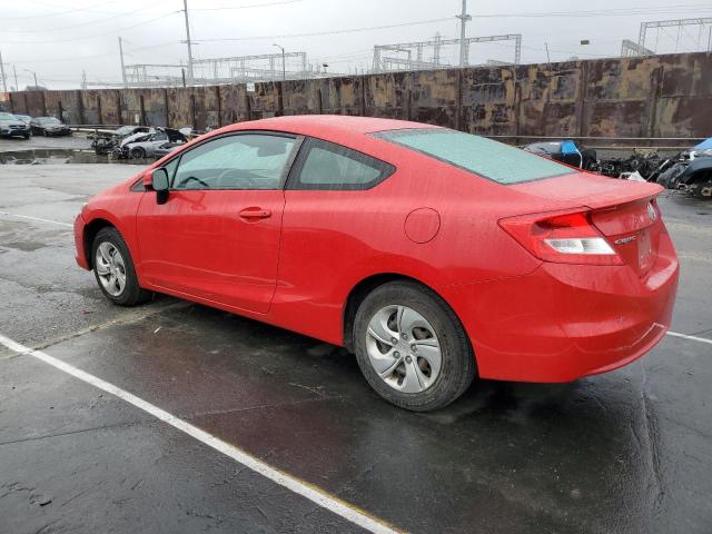 2HGFG3B55DH522674 - 2013 HONDA CIVIC LX RED photo 2