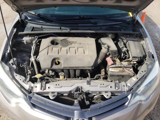 2T1BURHE4FC402510 - 2015 TOYOTA COROLLA L GRAY photo 11