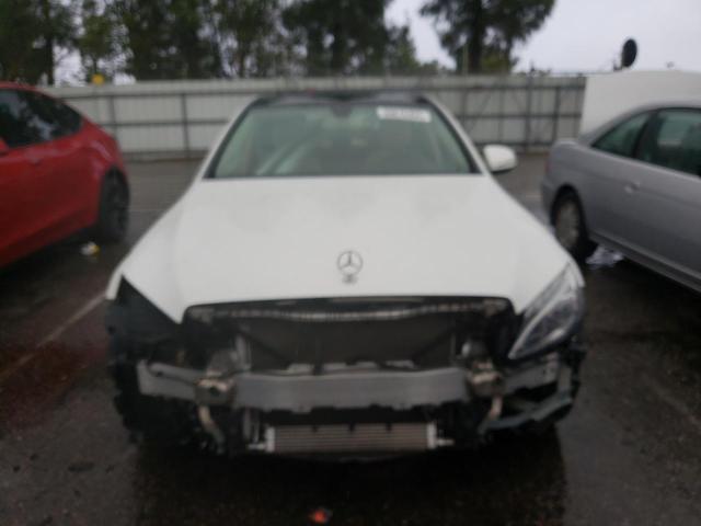 55SWF4KB4FU023059 - 2015 MERCEDES-BENZ C 300 4MATIC WHITE photo 5