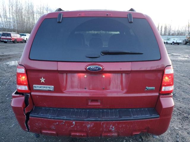 1FMCU9DG2BKB25761 - 2011 FORD ESCAPE XLT RED photo 6