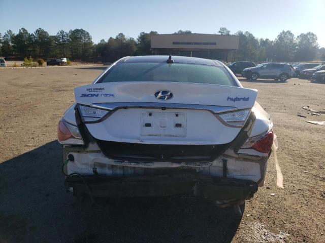 KMHEC4A49BA018852 - 2011 HYUNDAI SONATA HYBRID WHITE photo 6