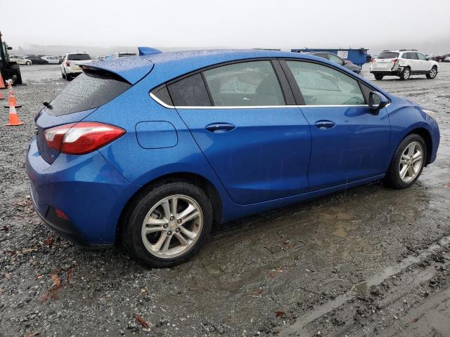 3G1BE6SM2JS543933 - 2018 CHEVROLET CRUZE LT BLUE photo 3