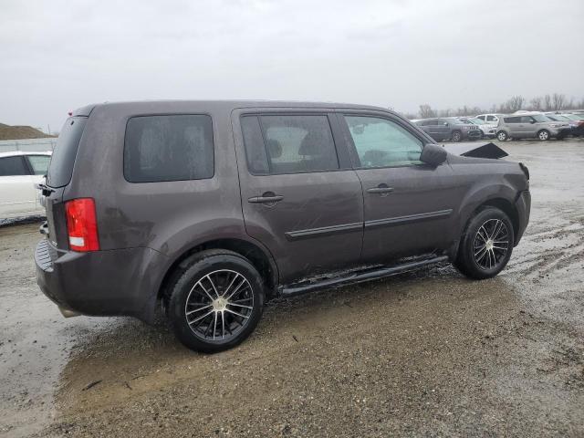 5FNYF4H61CB003447 - 2012 HONDA PILOT EXL BROWN photo 3