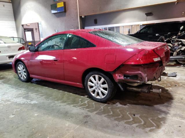 1HGCM82647A003023 - 2007 HONDA ACCORD EX RED photo 2