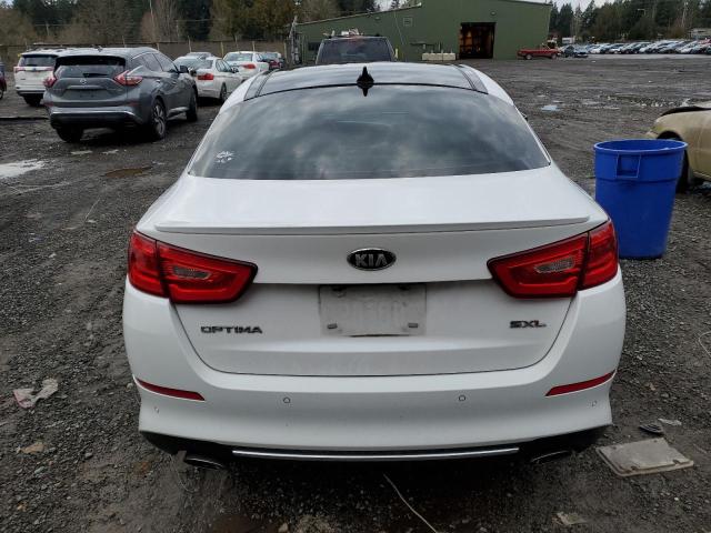 5XXGR4A67EG337690 - 2014 KIA OPTIMA SX WHITE photo 6