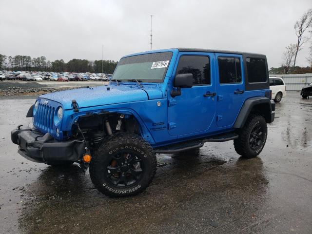 1C4BJWDG4FL508740 - 2015 JEEP WRANGLER U SPORT ლურჯი ფოტო 1