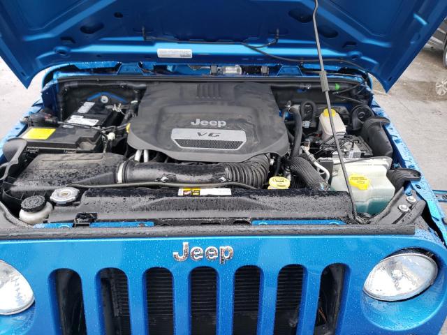 1C4BJWDG4FL508740 - 2015 JEEP WRANGLER U SPORT ლურჯი ფოტო 11