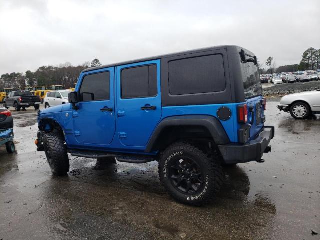 1C4BJWDG4FL508740 - 2015 JEEP WRANGLER U SPORT BLUE photo 2