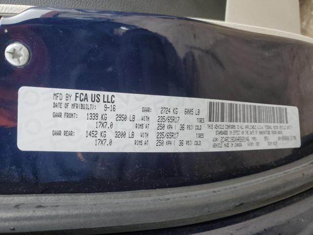 2C4RC1BGXHR569146 - 2017 CHRYSLER PACIFICA TOURING L BLUE photo 12